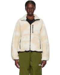 The North Face - Beige & White Denali X Jacket - Lyst