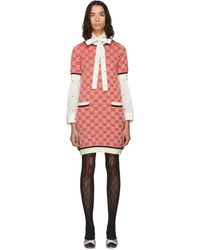 Gucci レッド ニット GG ドレス