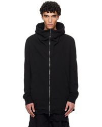 Julius - Pull À Capuche Noir À Assemblage Prismatique - Lyst