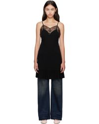 Acne Studios - ブラック ストラップ ミニワンピース - Lyst