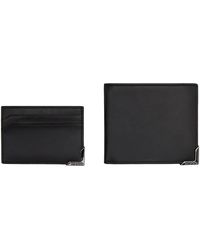 HUGO - Black Plaque Wallet & Card Holder Set - Lyst