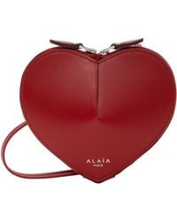Alaïa - Red Mini 'le Cœur' Coin Pouch - Lyst