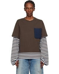 Charles Jeffrey - Long Sleeve Knit Patch 2-In-1 T-Shirt - Lyst