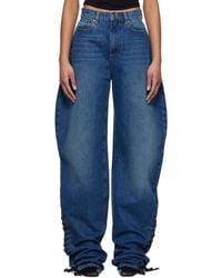 Monot - Baggy Lace Up Jeans - Lyst