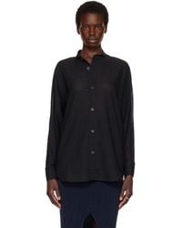 Issey Miyake - Sheer Wool Shirt - Lyst
