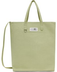 MM6 by Maison Martin Margiela - Green Large Canvas Shopping Tote - Lyst