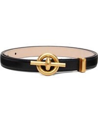 Balmain - Calfskin T-Bar Belt - Lyst