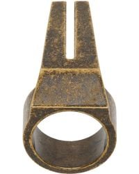 Rick Owens - Gold Open Trunk Ring - Lyst