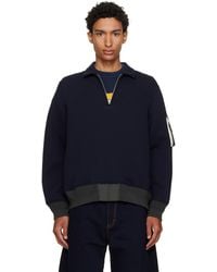 Sacai - Sponge Sweat Polo - Lyst