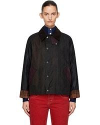 Barbour - Khaki Patchwork Transport Waxed Jacket - Lyst
