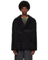 ANDERSSON BELL - Zibeline Shaggy Wool Coat - Lyst