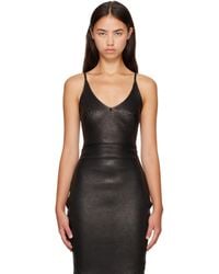 Rick Owens - Tower Stretch Leather Top - Lyst