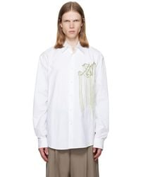 Dries Van Noten - Embroidered Cotton Shirt - Lyst