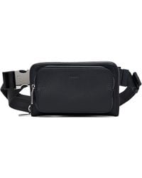 BOSS - Leather Crossbody Belt Bag - Lyst