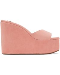 Alaïa - Alaïa Platform Wedge Mules - Lyst