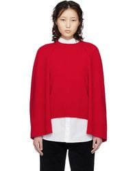 TOTEME - Crew Cape Knit Sweater - Lyst