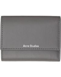 Acne Studios - Gray Folded Wallet - Lyst