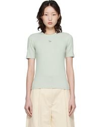 Maison Kitsuné - Baby Fox Ribbed Fitted T-Shirt - Lyst