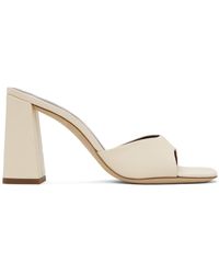 STAUD - Off-white Sloane Heeled Sandals - Lyst