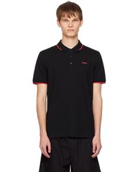 HUGO - Bonded Polo - Lyst