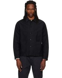 Merz B. Schwanen - Cropped Sateen Canvas Worker Jacket - Lyst