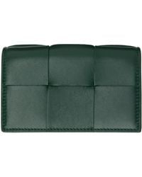 Bottega Veneta - Green Cassette Card Holder - Lyst