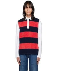 Eytys - Navy & Red Pax Polo - Lyst