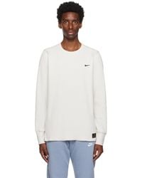 Nike - Off-white Embroidered Long Sleeve T-shirt - Lyst
