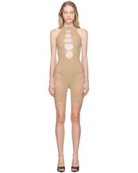 Poster Girl - Ssense Exclusive Taupe Jetta Jumpsuit - Lyst