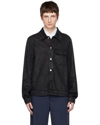 Our Legacy Rebirth Waxed Denim Jacket in Black for Men | Lyst