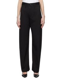 MM6 by Maison Martin Margiela - Light Cotton Gabardine Trousers - Lyst