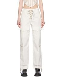Dion Lee - Off-white Hiking Pocket Trousers - Lyst