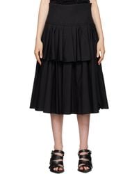 Renaissance Renaissance - Pleated Polyester Midi Overlay Skirt - Lyst