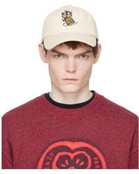 KENZO - Off- Paris Cartoon' Embroidered Cap - Lyst