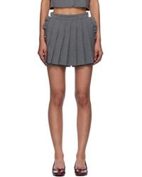 Pushbutton - Pleated Apron Shorts - Lyst