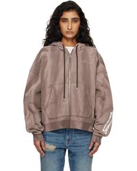 Amiri - Bones Studded Zip Hoodie - Lyst