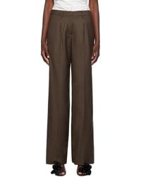 Magda Butrym - Wide Leg Tailored Wool Trousers - Lyst