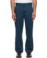 BOSS - Straight-Fit Cotton-Blend Twill Trousers - Lyst