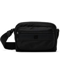 HUGO - Stacked-Logo Twill Crossbody Bag - Lyst