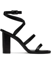 Max Mara - Sandales à talon bottier juttal noires - Lyst
