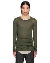 Rick Owens - Porterville Rib Long Sleeve T-Shirt - Lyst