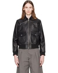 A.P.C. - Gael Leather Jacket - Lyst