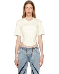 Dion Lee - White Corset T-shirt - Lyst
