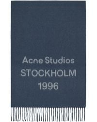 Acne Studios - Wide Logo Scarf - Lyst