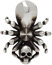 Alexander McQueen Spider Skull Earring - Multicolour