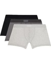 Skims - Three-Pack Cotton 3 Boxer Briefs - Lyst