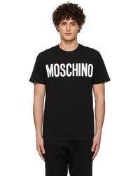 Moschino - T-Shirt En Coton Biologique À Logo Imprimé - Lyst