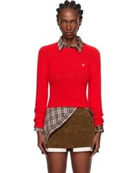 Acne Studios - Cropped Crewneck Sweater - Lyst