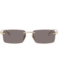 Gucci - Rectangular Frame Sunglasses - Lyst