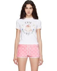 CASABLANCA - 'Casa Way' Ringer Short Sleeve T‑Shirt - Lyst